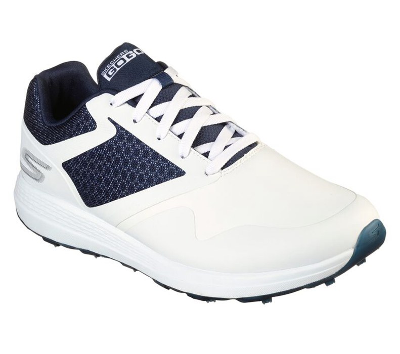 Skechers Herr Vita/Marinblå Sneakers - Go Golf Max - Sverige (UDTRJ-9684)